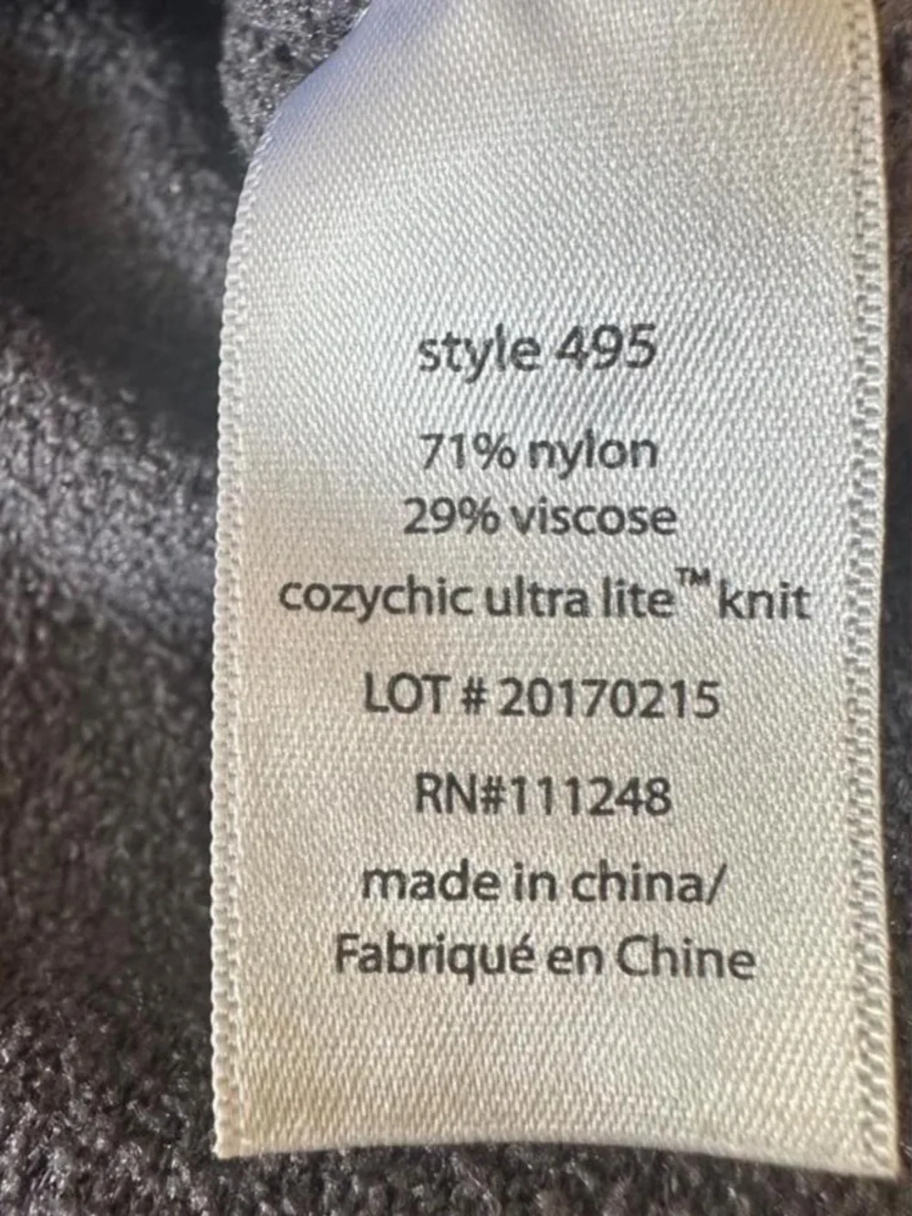 Barefoot Dreams CozyChic Ultra Lite Gray Pullover Tie Hem Top L - Picture 7 of 8